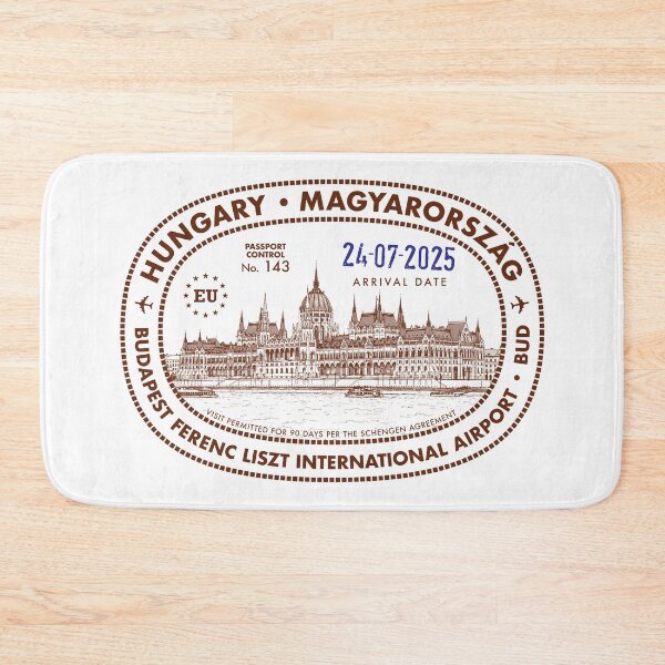 Item preview, Passport Stamp - Budapest, Hungary designed and sold by travelwitheric.