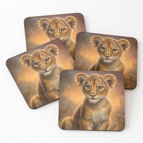 Item preview, Cute Lion Cub Portrait designed and sold by PetsArt.