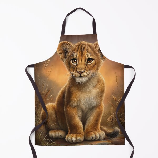 Item preview, Cute Lion Cub Portrait designed and sold by PetsArt.
