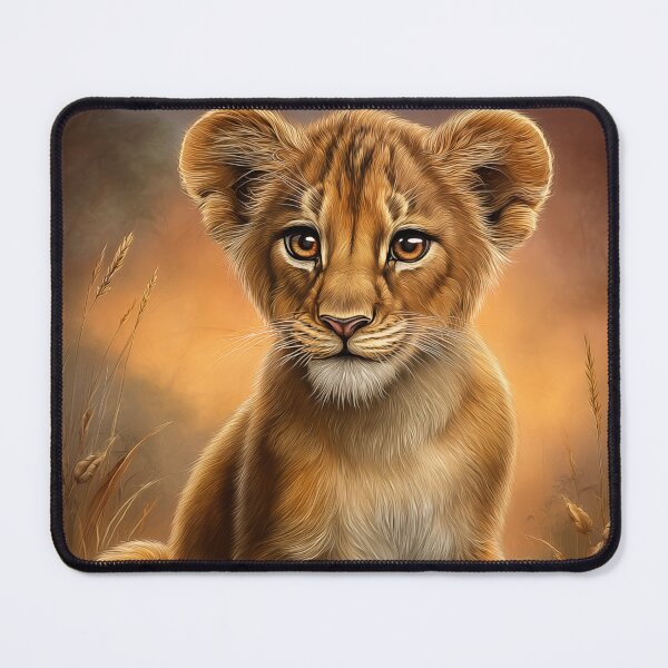 Item preview, Cute Lion Cub Portrait designed and sold by PetsArt.