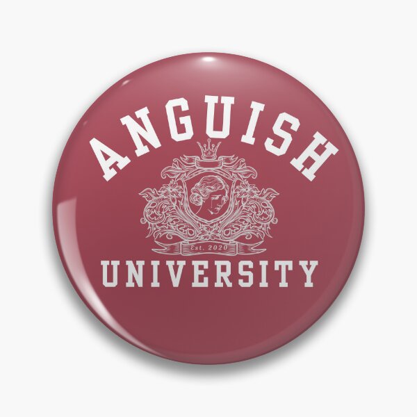 Artikelvorschau, Anguish University – Weiß und Staubrosa entworfen und verkauft von fabinthelab.
