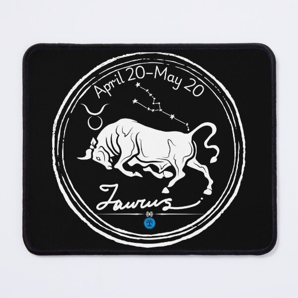 Item preview, Taurus Zodiac Constellation Art - April 20 to May 20 (White on Transparent) designed and sold by Dryden Stewart Enterprises.