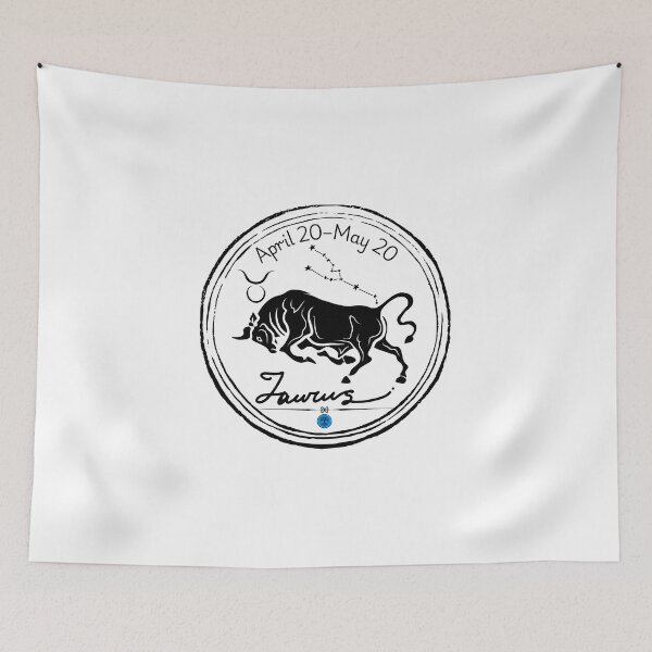 Item preview, Taurus Zodiac Constellation Art - April 20 to May 20 (Black on Transparent) designed and sold by Dryden Stewart Enterprises.