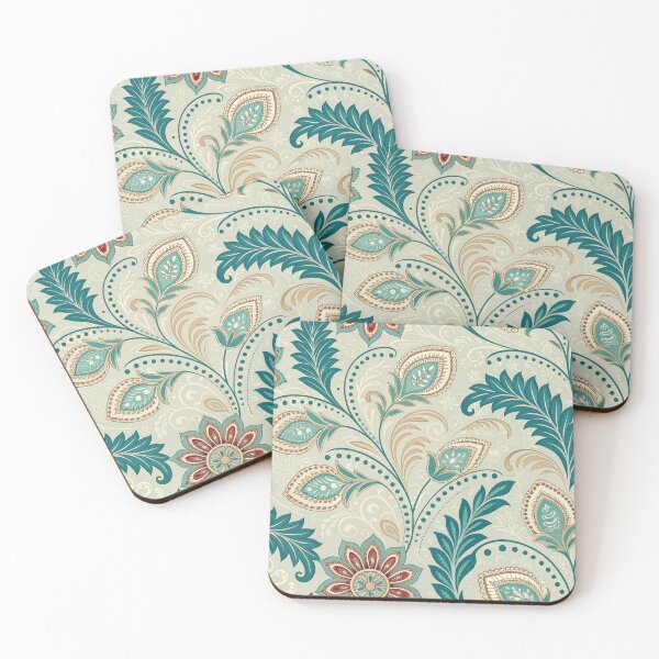 Item preview, Azure Feathers – Ornate Seamless Pattern designed and sold by Erik Visnievskij.