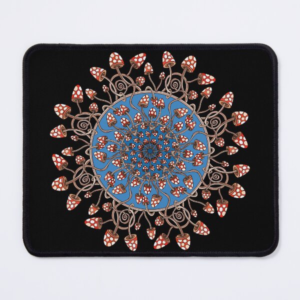Item preview, Circular mushroom mandala designed and sold by DaveDanchuk.