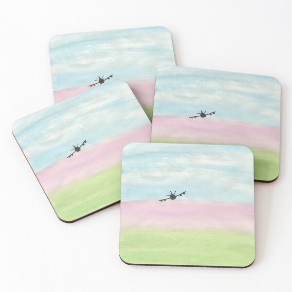 Artikelvorschau, Flugzeug im Flug am Himmel entworfen und verkauft von JennyRoseArt.