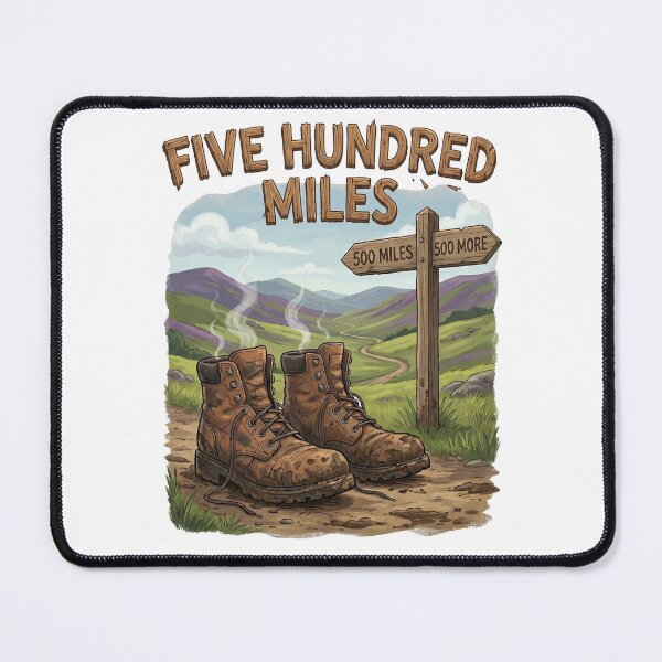 Item preview, 500 Miles Hiking Boots Scotland Highland Trail Munro Bagging designed and sold by Loom on the Loch.