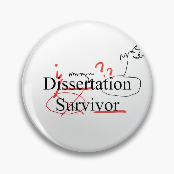 Item preview, Dissertation Survivor- Gift for Graduate  designed and sold by fabinthelab.