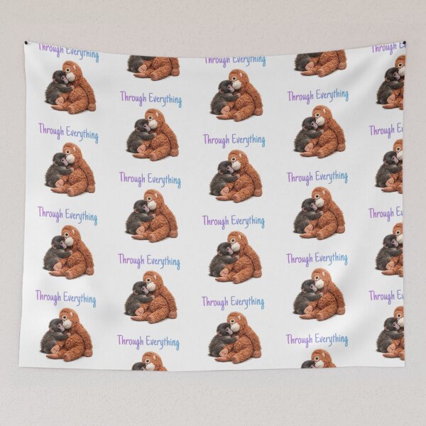 Item preview, Punch Baby Monkey Hugging Orangutan Plushie Viral Cute Monkey designed and sold by t-patterns.