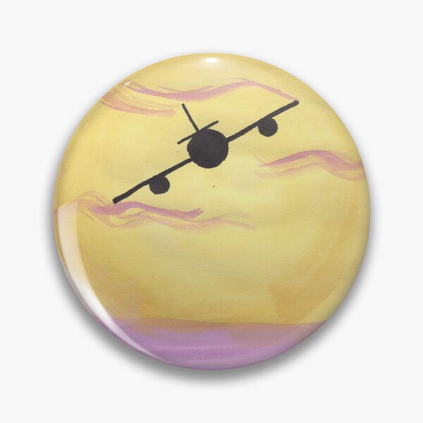 Artikelvorschau, Flugzeug fliegt in den Sonnenuntergang entworfen und verkauft von JennyRoseArt.