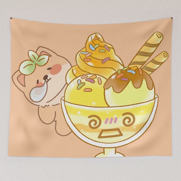 Item preview, Greedy Shiba Piou: Mega Kawaii Ice Cream Sundae designed and sold by Kanniax.