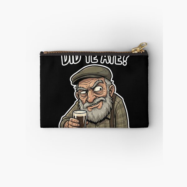 Item preview, Did Ye Aye? Funny Scottish Sarcasm Skeptical Man with Pint Graphic designed and sold by Loom on the Loch.