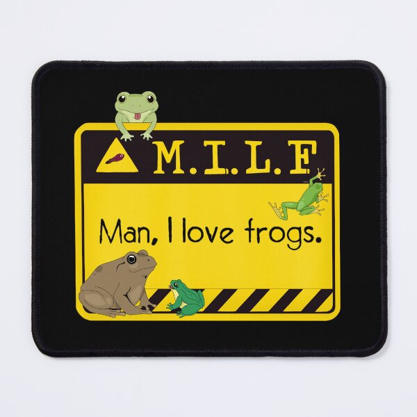 Item preview, I Love Frogs Warning Sign designed and sold by LittleRockArt.