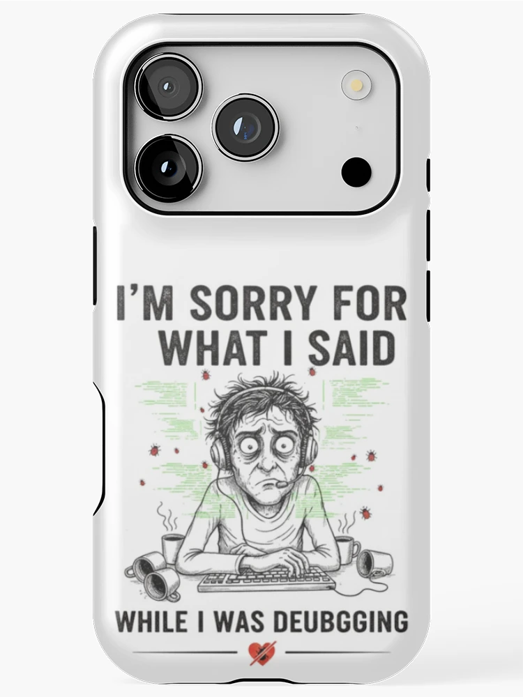 Thumbnail 1 of 4, iPhone Case, Classic Debugging Problem Every Developer Went Through designed and sold by thecodingcorner.
