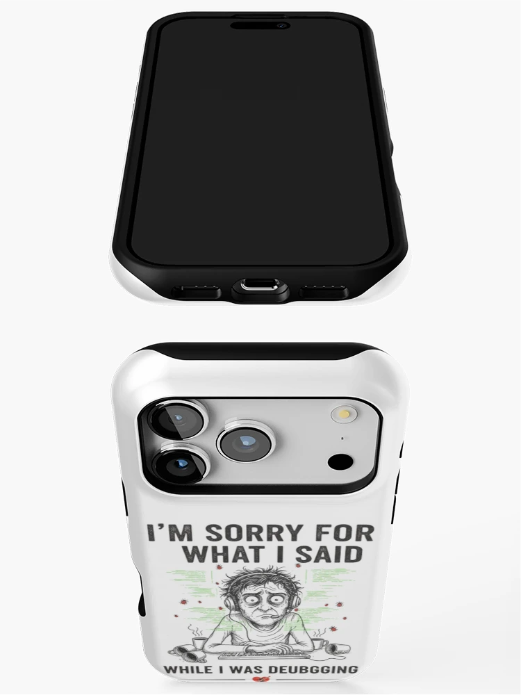 Thumbnail 3 of 4, iPhone Case, Classic Debugging Problem Every Developer Went Through designed and sold by thecodingcorner.