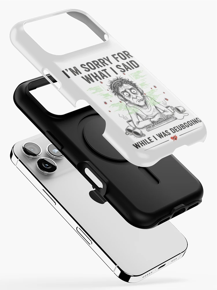 Thumbnail 2 of 4, iPhone Case, Classic Debugging Problem Every Developer Went Through designed and sold by thecodingcorner.