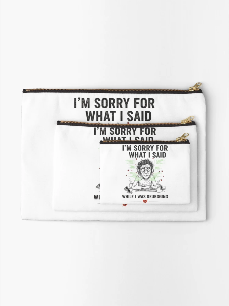 Thumbnail 2 of 4, Zipper Pouch, Classic Debugging Problem Every Developer Went Through designed and sold by thecodingcorner.