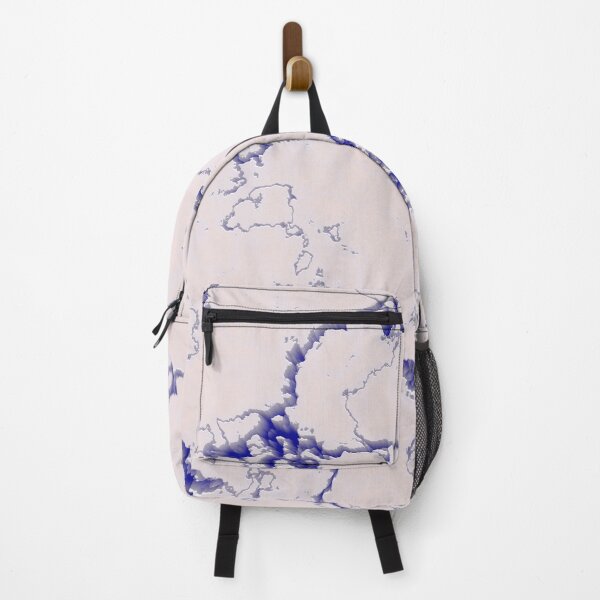 Item preview, Light abstract surface with branching blue fractal cracks designed and sold by ScreenPin.