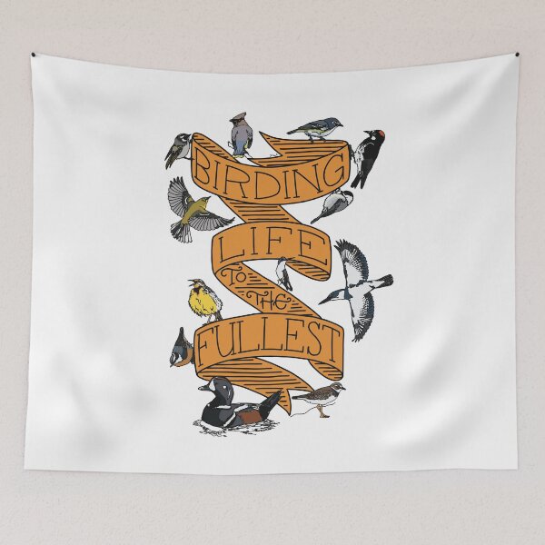Item preview, Birding Life to the Fullest (Color Version) designed and sold by LauraWolfArtist.