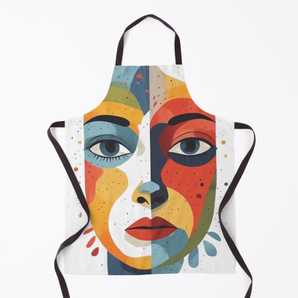 Item preview, Cute Minimalist Face Art – Multicolor Line Art Illustration, Playful Modern Aesthetic, Simple Cute Expression Design designed and sold by Ditstyle.