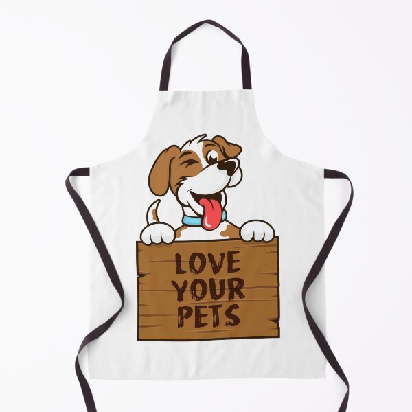 Item preview, Cute Dog Holding “Love Your Pets” Sign Cartoon Vector Illustration designed and sold by Oblique21.