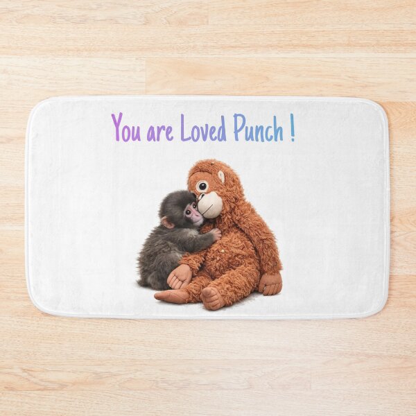 Item preview, Punch Baby Monkey Hugging Orangutan Plushie Viral Cute Monkey  designed and sold by t-patterns.