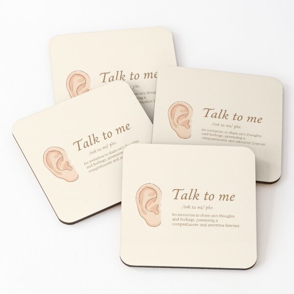 Item preview, Talk to Me - Listening Ear - Mental Health Design designed and sold by WowDezign.