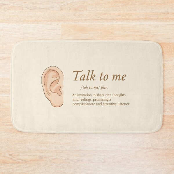Item preview, Talk to Me - Listening Ear - Mental Health Design designed and sold by WowDezign.