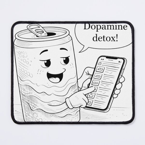 Item preview, Dopamine Detox (Irony) – Funny Soda Can Scrolling designed and sold by ComedyInkFactor.