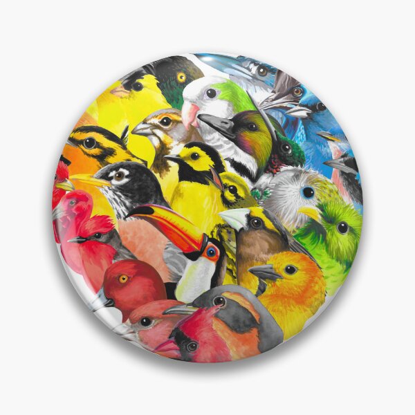 Item preview, ACLU Fundraiser Rainbow Bird Heart designed and sold by LauraWolfArtist.