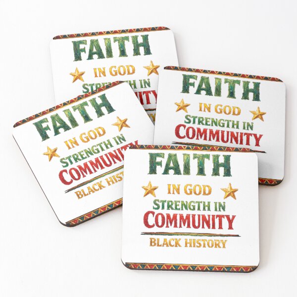 Item preview, Powerful Faith In God Strength In Community Black History Oil Painting designed and sold by ARTCREATESHOP.