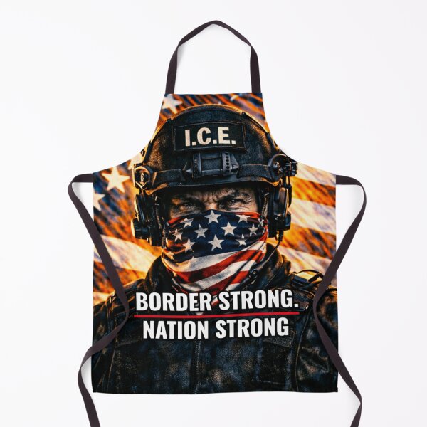 Item preview, Border Strong Nation Strong – Patriotic Police Design designed and sold by Matty69TeeS.