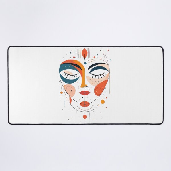 Item preview, Modern Art Minimalist Face – Colorful Abstract Line Art, Contemporary Multicolor Illustration, Cute Aesthetic Design designed and sold by Ditstyle.