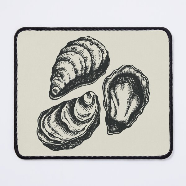 Item preview, Three Vintage Oyster  designed and sold by BronikowskiART.