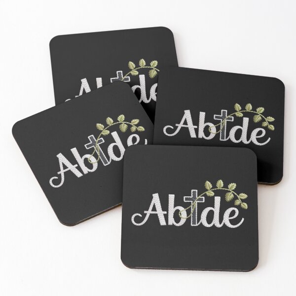 Item preview, Abide Faux Embroidery Christian designed and sold by theartfulaspie.