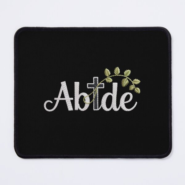 Item preview, Abide Faux Embroidery Christian designed and sold by theartfulaspie.
