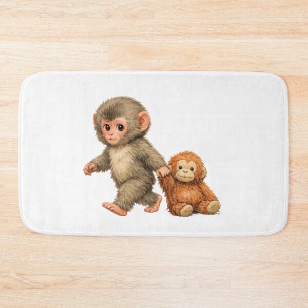 Item preview, Punch Baby Monkey Hugging Orangutan Plushie Viral Cute Monkey  designed and sold by t-patterns.