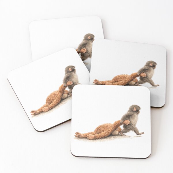Item preview, Mono bebé Punch abrazando a un orangután de peluche. Mono viral. designed and sold by t-patterns.