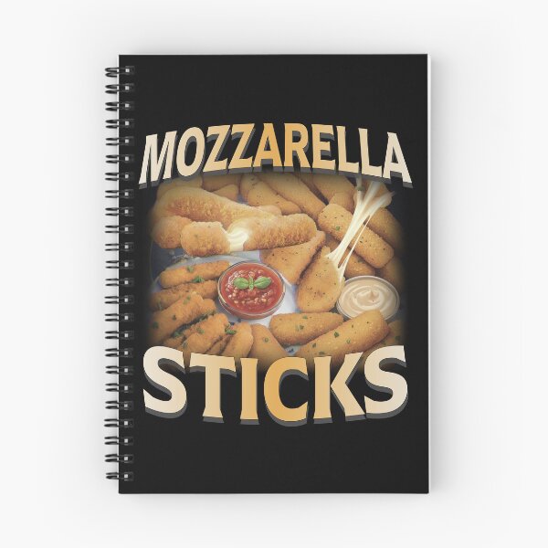 Item preview, Mozzarella Sticks Funny Foodie Meme Shirt Vintage 90s Snack Lover Sarcastic Tee designed and sold by LessIsLoud.