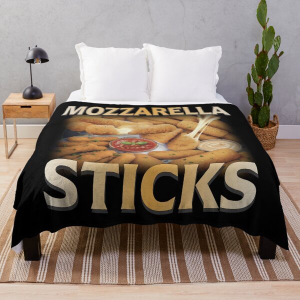Item preview, Mozzarella Sticks Funny Foodie Meme Shirt Vintage 90s Snack Lover Sarcastic Tee designed and sold by LessIsLoud.