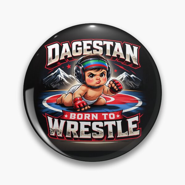 Item preview, Dagestan Born To Wrestle Cute MMA Fighter Wrestling Humor designed and sold by inaveed.
