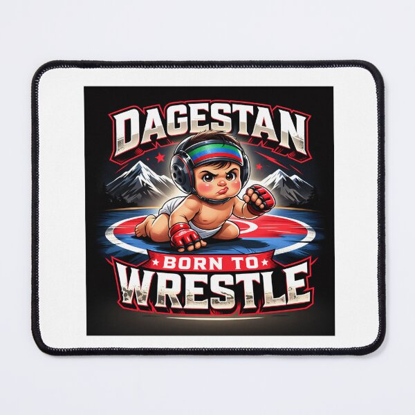 Item preview, Dagestan Born To Wrestle Cute MMA Fighter Wrestling Humor designed and sold by inaveed.