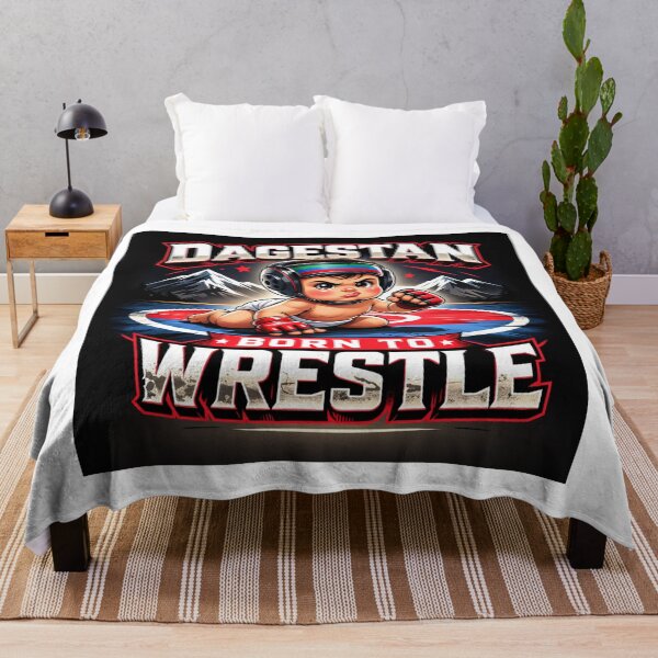 Item preview, Dagestan Born To Wrestle Cute MMA Fighter Wrestling Humor designed and sold by inaveed.