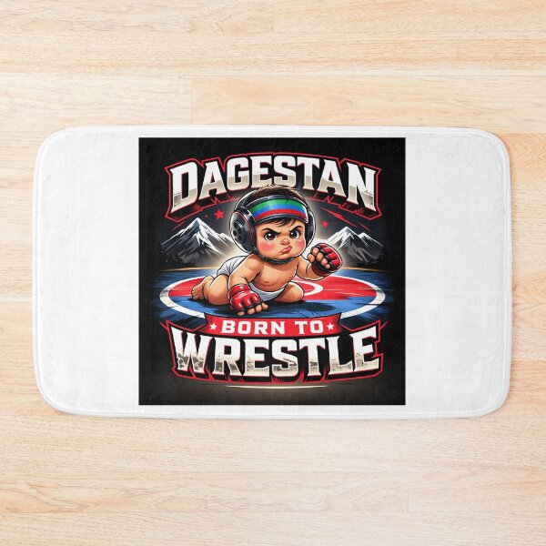 Item preview, Dagestan Born To Wrestle Cute MMA Fighter Wrestling Humor designed and sold by inaveed.