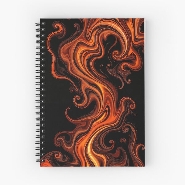 Item preview, Flowing orange and amber swirls designed and sold by ScreenPin.