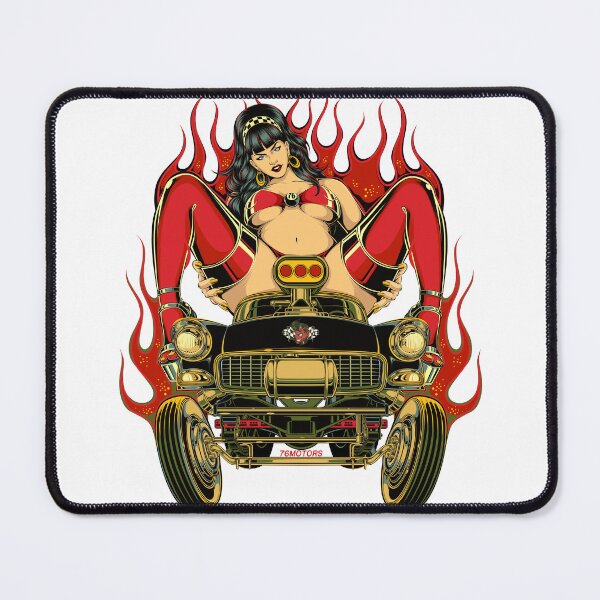 Item preview, Pinup Sticker 76 designed and sold by 76-Motors.