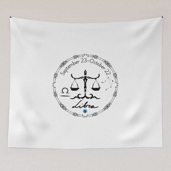 Item preview, Libra Zodiac Constellation Art - September 23 to October 22 (Black on Transparent) designed and sold by Dryden Stewart Enterprises.