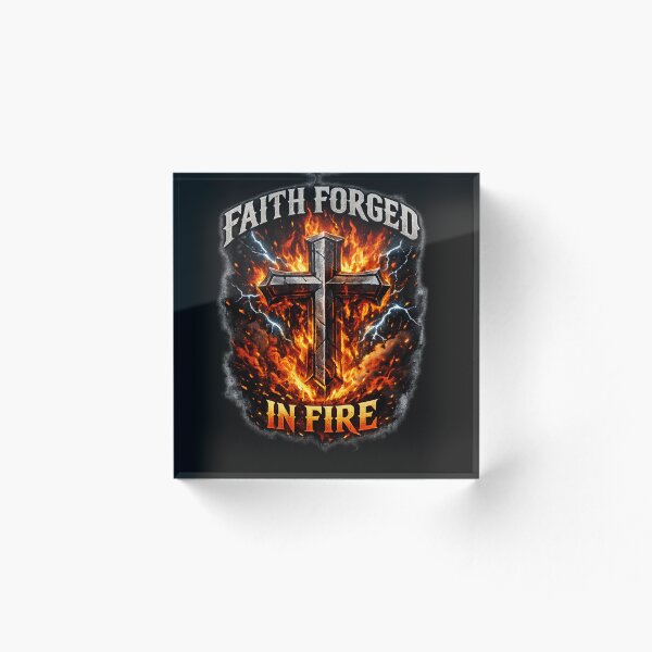 Item preview, faith forged in fire designed and sold by walk with faith.