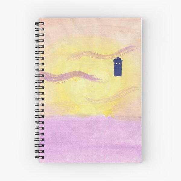 Item preview, Unidentified Flying Blue Box at Sunset designed and sold by JennyRoseArt.