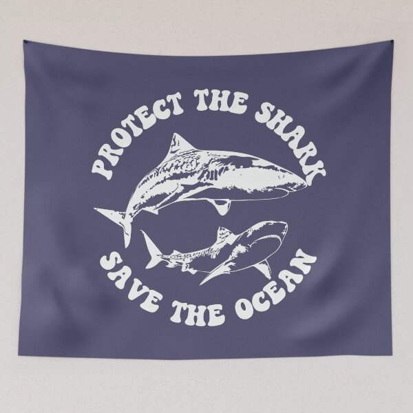Item preview, Respect The Locals Sharks Protect The Oceans designed and sold by BronikowskiART.
